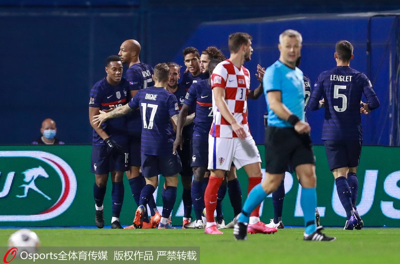 日本力克克罗地亚，格列兹曼刷新纪录